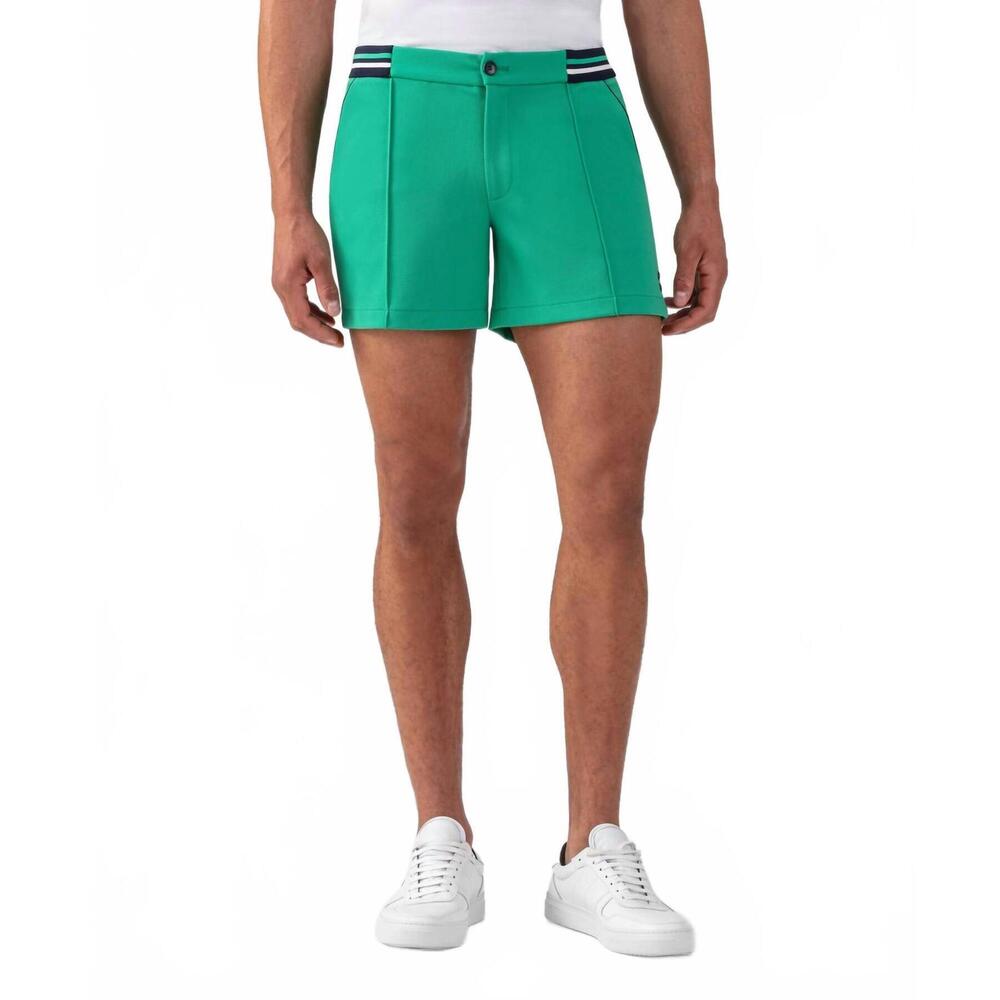 NEW RON DORFF men's tennis shorts in grass green